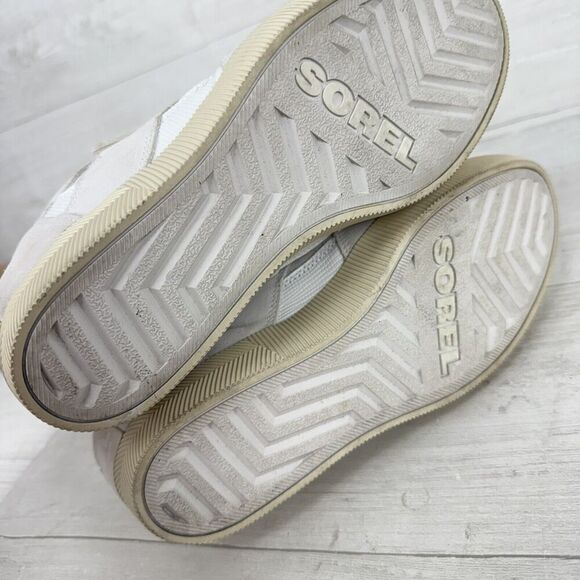 Sorel Out N About Sport Womens 10 Lace Up Wedge Boot Waterproof White Sneakers - Picture 10 of 11